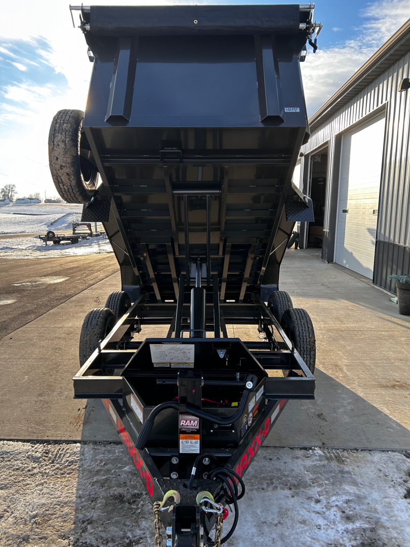 New 2026 MAXXD D6X 60x10 9.9k gvwr 3' SIDES, TARP, SPARE, WIRELESS Dump Trailer