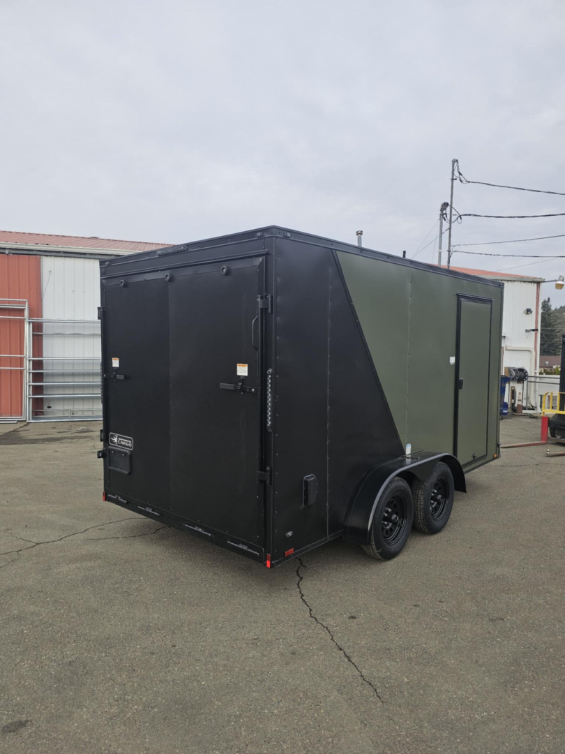 New SALE! ENCLOSED CARGO 2026 CONTINENTAL VHW714TA2 7x14 7000 GVWR BLACK PACKAGE LOADED TRAILER RAMP
