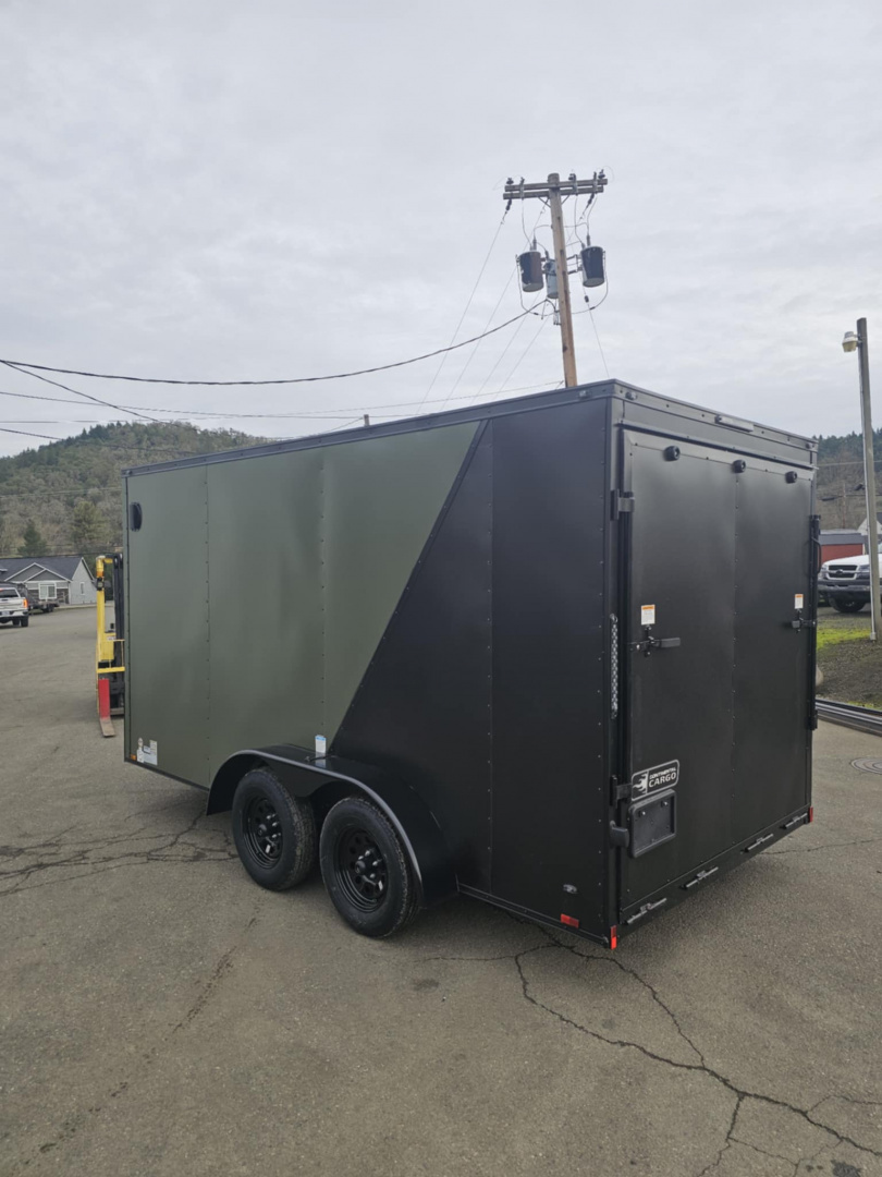 New SALE! ENCLOSED CARGO 2026 CONTINENTAL VHW714TA2 7x14 7000 GVWR BLACK PACKAGE LOADED TRAILER RAMP