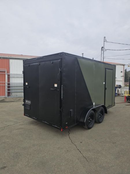 New SALE! ENCLOSED CARGO 2026 CONTINENTAL VHW714TA2 7x14 7000 GVWR BLACK PACKAGE LOADED TRAILER RAMP