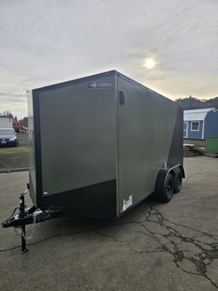 New SALE! ENCLOSED CARGO 2026 CONTINENTAL VHW714TA2 7x14 7000 GVWR BLACK PACKAGE LOADED TRAILER RAMP