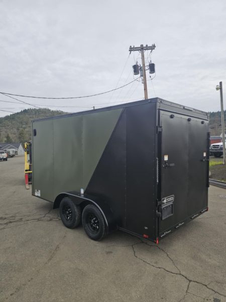 New SALE! ENCLOSED CARGO 2026 CONTINENTAL VHW714TA2 7x14 7000 GVWR BLACK PACKAGE LOADED TRAILER RAMP
