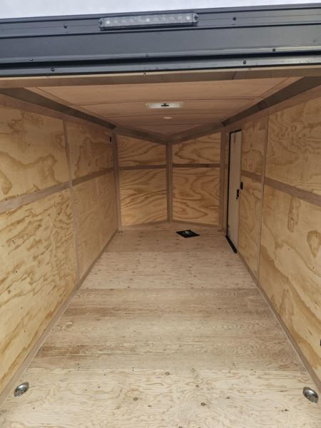 New SALE! ENCLOSED CARGO 2026 CONTINENTAL VHW714TA2 7x14 7000 GVWR BLACK PACKAGE LOADED TRAILER RAMP
