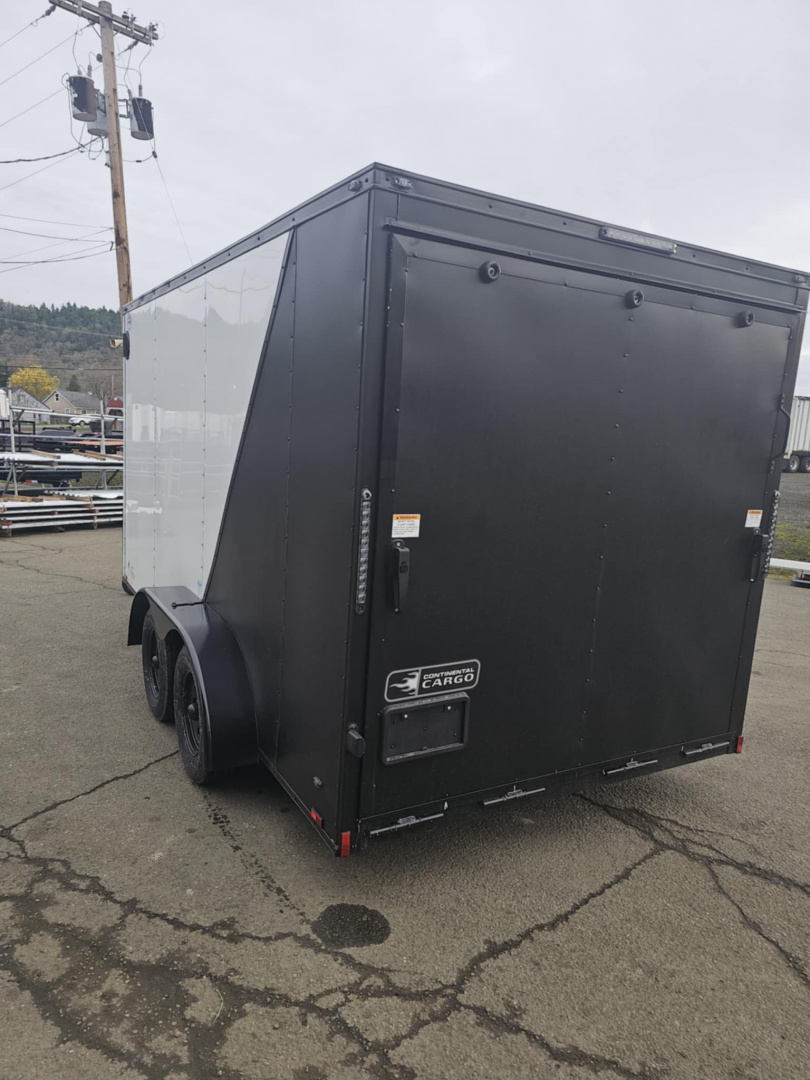 New SALE! ENCLOSED CARGO 2026 CONTINENTAL VHW714TA2 7x14 7000 GVWR BLACK PACKAGE LOADED TRAILER RAMP