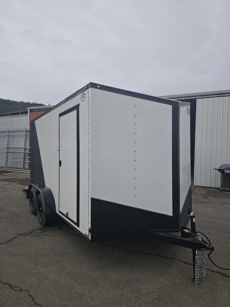 New SALE! ENCLOSED CARGO 2026 CONTINENTAL VHW714TA2 7x14 7000 GVWR BLACK PACKAGE LOADED TRAILER RAMP