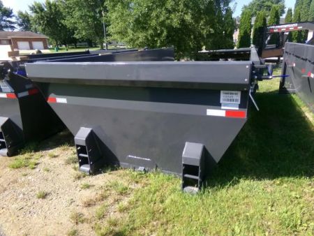 New 2026 Iron Bull 83 x 16 Roll-Off Bin-Gray Dump Trailer