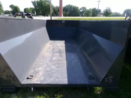 New 2026 Iron Bull 83 x 16 Roll-Off Bin-Gray Dump Bin