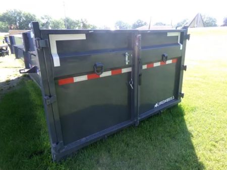 New 2026 Iron Bull 83 x 16 Roll-Off Bin-Gray Dump Bin