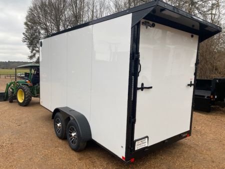 New 2026 Diamond Cargo 7x16taWHITE -BLK/OUT Cargo / Enclosed Trailer