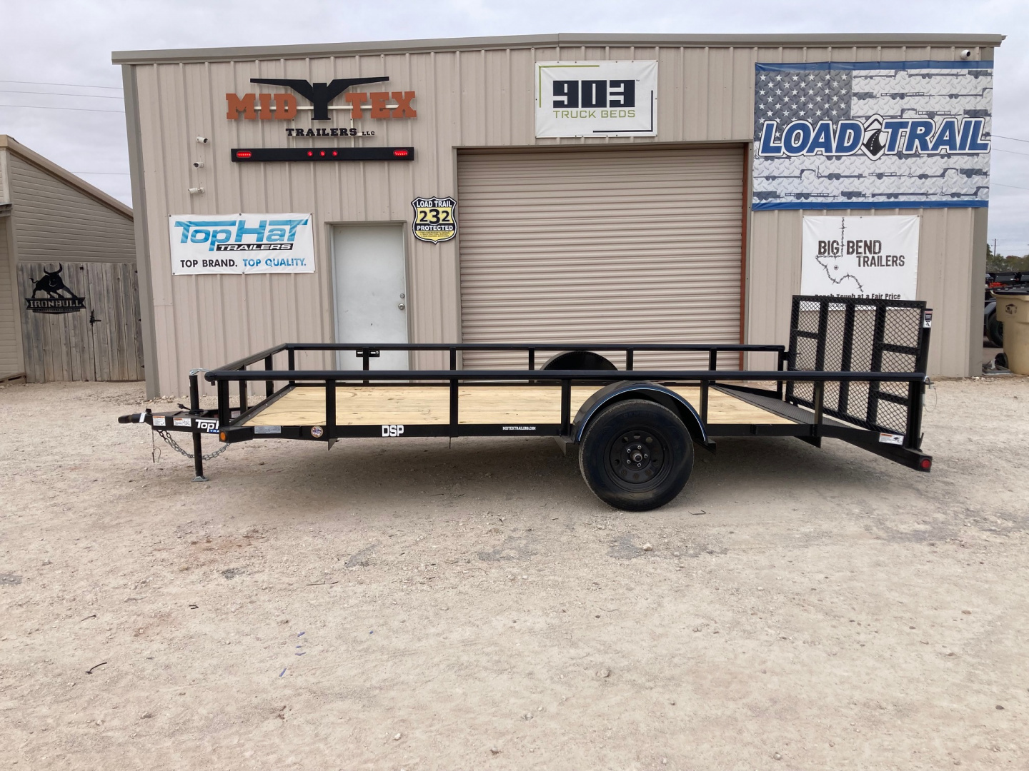 New 2026 Top Hat 14'x83" DSP Utility Trailer