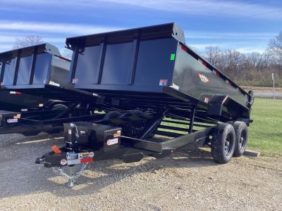 New 2026 H&H 76x12 Utility Dump Trailer, Spare Tire, 10K GVW