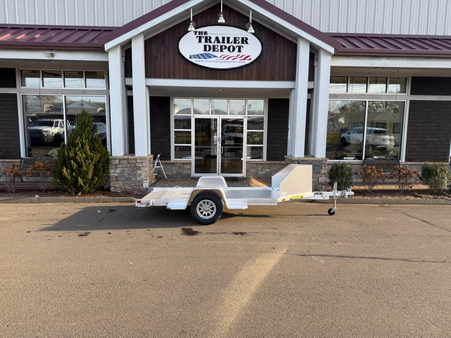 New ALUMA 4′ X 10’6″ 1-PLACE MOTORCYCLE TRAILER 2K