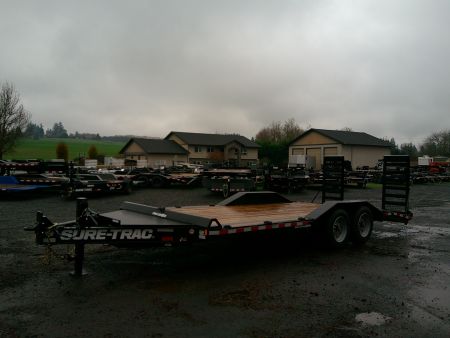 New 2026 Sure-Trac 17.6 GVWR D/O fender Equipment Trailer