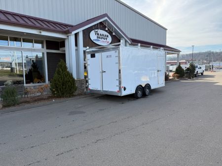 New EZ Hauler 8’6″ X 16′ ENCLOSED CONTRACTOR TRAILER 9.9K