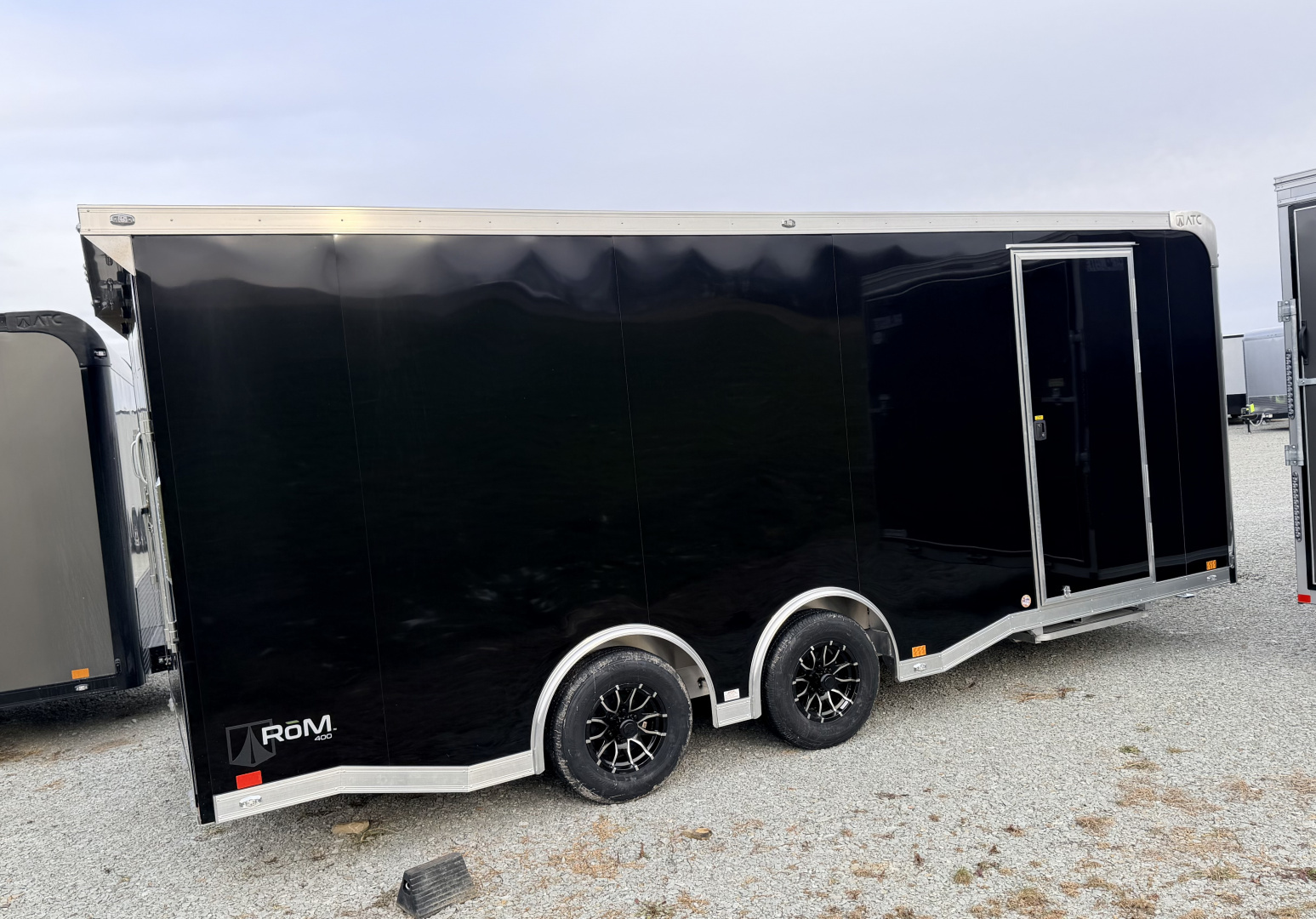New 2026ATC 8.5 x 20 ROM400 Enclosed ALUMINUM Car Hauler w/ PED Door