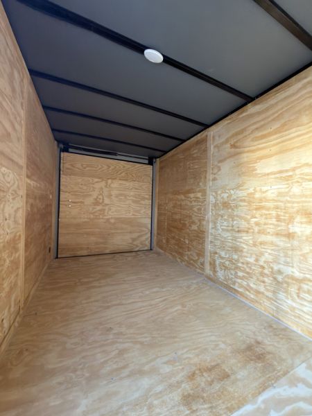 New 2026 Cargo United 7x14TA 7' Tall .080 Indigo Blue PolyCor Blackout Package Rear Wing Spoiler Cargo / Enclosed Trailer