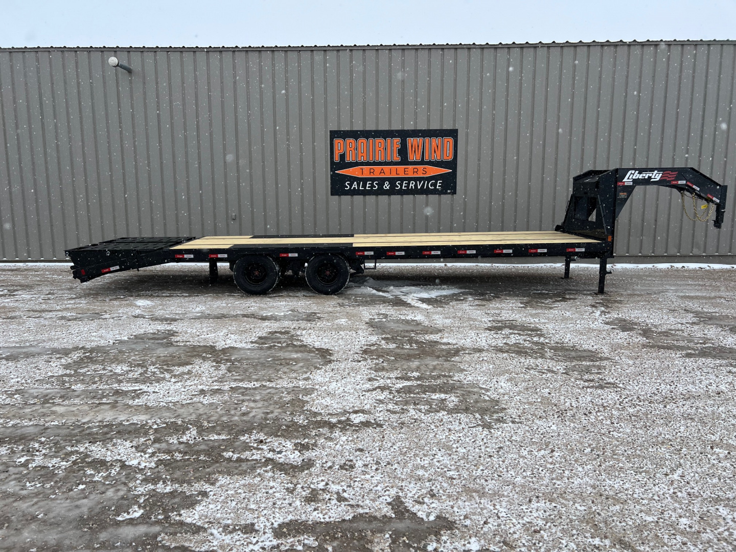 New 2026 Liberty 30 Low Profile Gooseneck Flatbed Trailer