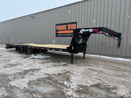 New 2026 Liberty 30 Low Profile Gooseneck Flatbed Trailer