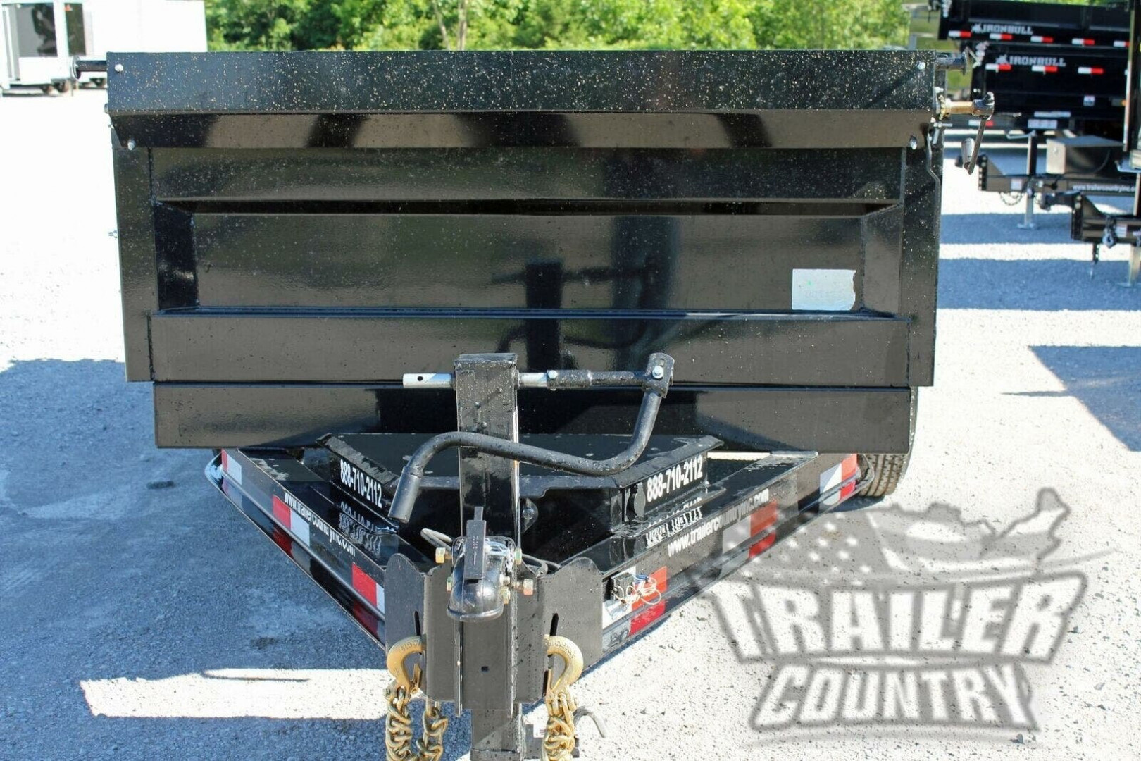 New 2026 New Model 6'x12' Tandem Axle, Bumper Pull, Scissor Hoist Hydraulic Dump Trailer, 7 GA. Floor and 3 Way Combo Spreader Gate.