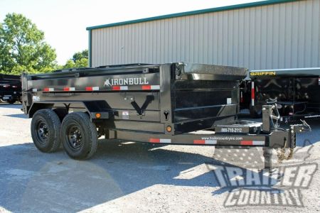 New 2026 New Model 6'x12' Tandem Axle, Bumper Pull, Scissor Hoist Hydraulic Dump Trailer, 7 GA. Floor and 3 Way Combo Spreader Gate.