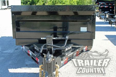 New 2026 New Model 6'x12' Tandem Axle, Bumper Pull, Scissor Hoist Hydraulic Dump Trailer, 7 GA. Floor and 3 Way Combo Spreader Gate.