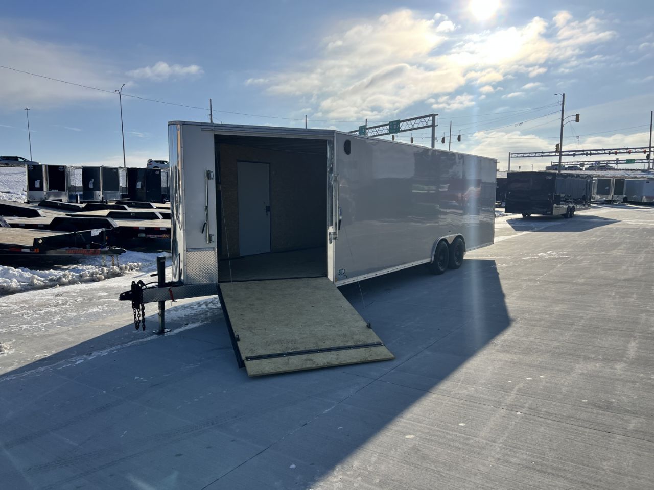 Used 2022 R&M Manufacturing 829 drive out Cargo / Enclosed Trailer