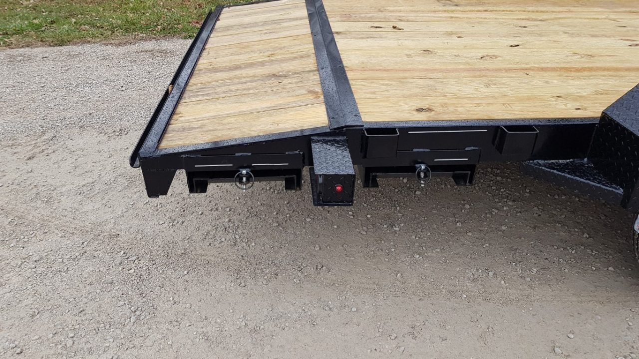 New 2026 MEB 7x20 Open Wood Deck Auto Hauler Car / Racing Trailer 7K