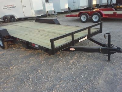 New 2026 MEB 7x20 Open Wood Deck Auto Hauler Car / Racing Trailer 7K