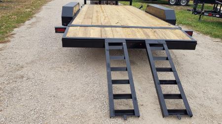 New 2026 MEB 7x20 Open Wood Deck Auto Hauler Car / Racing Trailer 7K