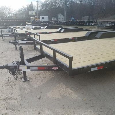 New 2026 MEB 7x20 Open Wood Deck Auto Hauler Car / Racing Trailer 7K