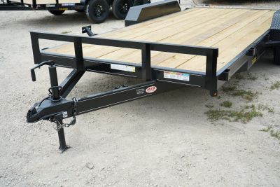 New 2026 MEB 7x20 Open Wood Deck Auto Hauler Car / Racing Trailer 7K