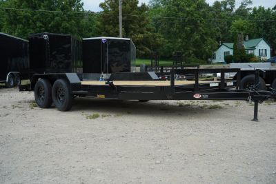 New 2026 MEB 7x20 Open Wood Deck Auto Hauler Car / Racing Trailer 7K