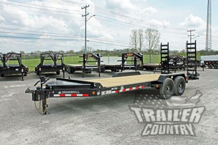 New 2026 New 7' x 22' Heavy Duty 14K Heavy Equipment Trailer w/ Spring Assisted Ramps, Heavy Duty 8  I-Beam Main Frame & Supersized Tool Box.
