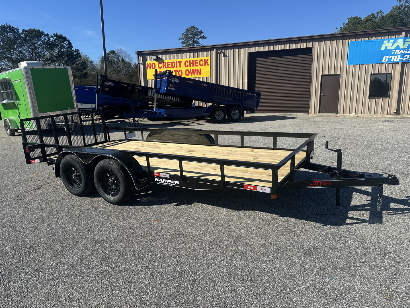 New 2026 77X16 TANDEM AXLE UTILITY TRAILER WITH BRAKES