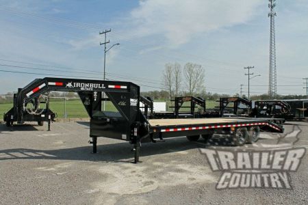 New 2026 New 30FT Gooseneck Deckover 14K Tandem Axle, Heavy Duty Flatbed Eq. Hauler