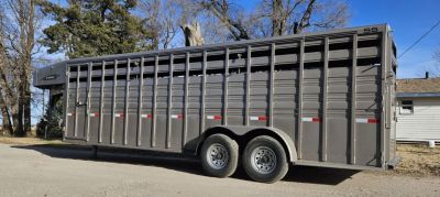 New 2025 TITAN TRAILER Standard 6'8 x 24' Stock Trailer