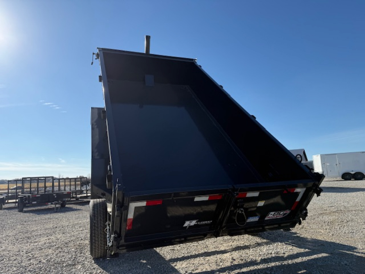 New 2026 Hillcrest Deep Charcoal 7'x14' 15.4k Demco Coupler Dump Trailer