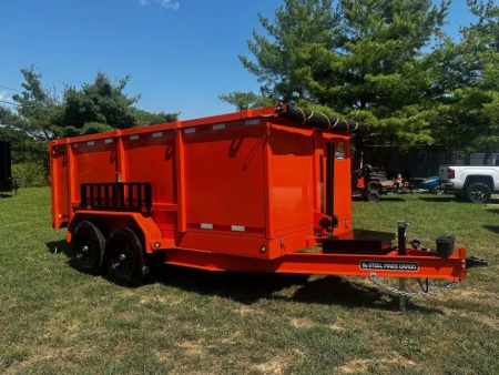 New 2027 Steel Pines Cargo 7X14 Dump Trailer Dump Trailer