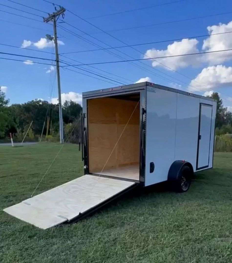 New 2026 Steel Pines Cargo 6X12 SA Luxe WHT Cargo / Enclosed Trailer