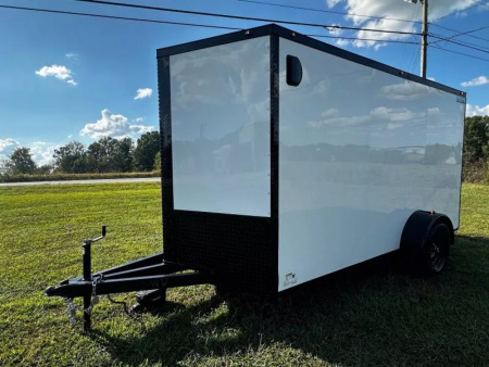 New 2026 Steel Pines Cargo 6X12 SA Luxe WHT Cargo / Enclosed Trailer