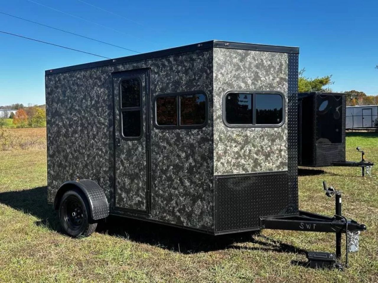 New 2027 6X10 -Enclosed Trailer -3500LB Single Axle -Camo- Blackout