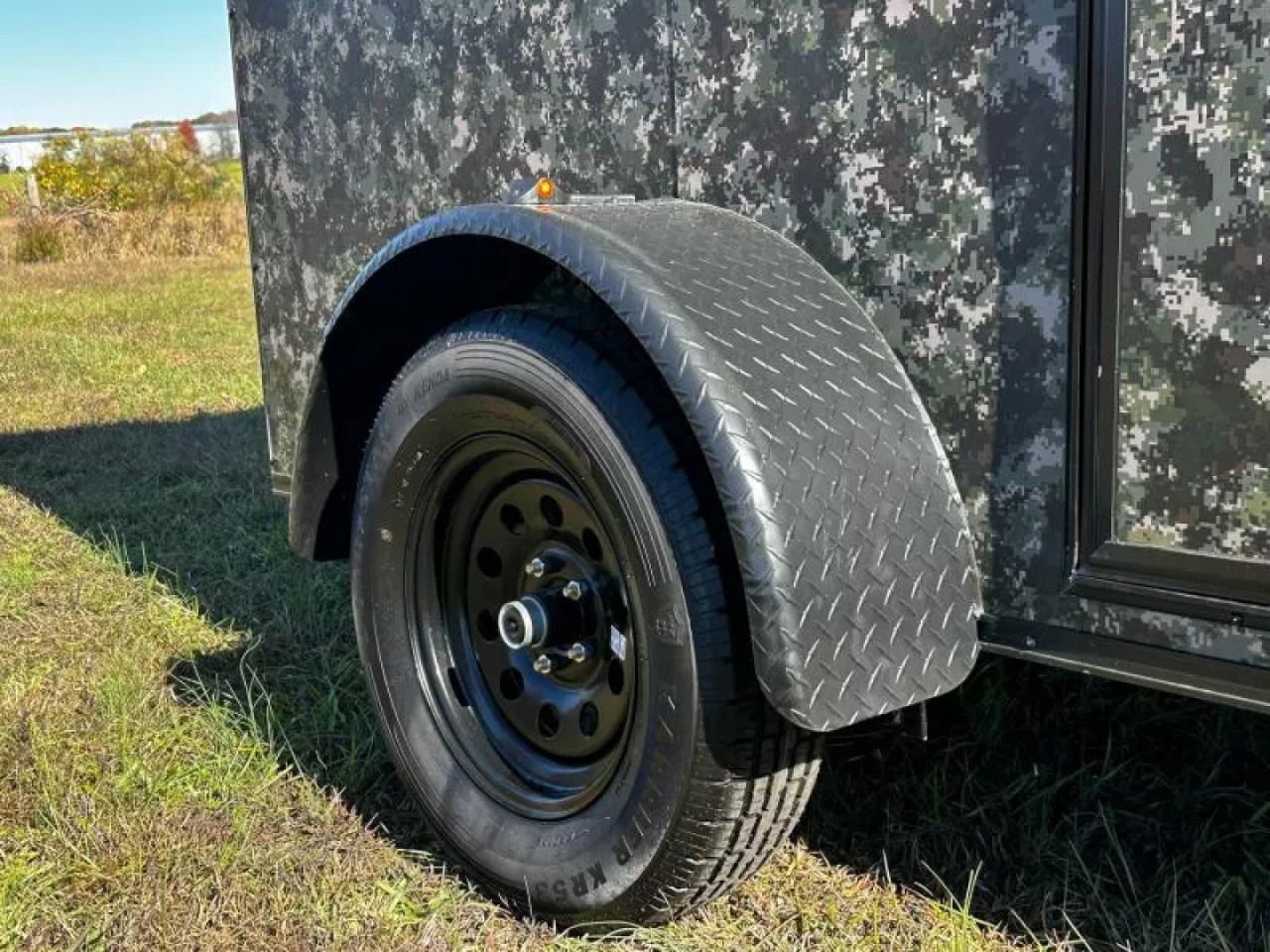 New 2027 6X10 -Enclosed Trailer -3500LB Single Axle -Camo- Blackout