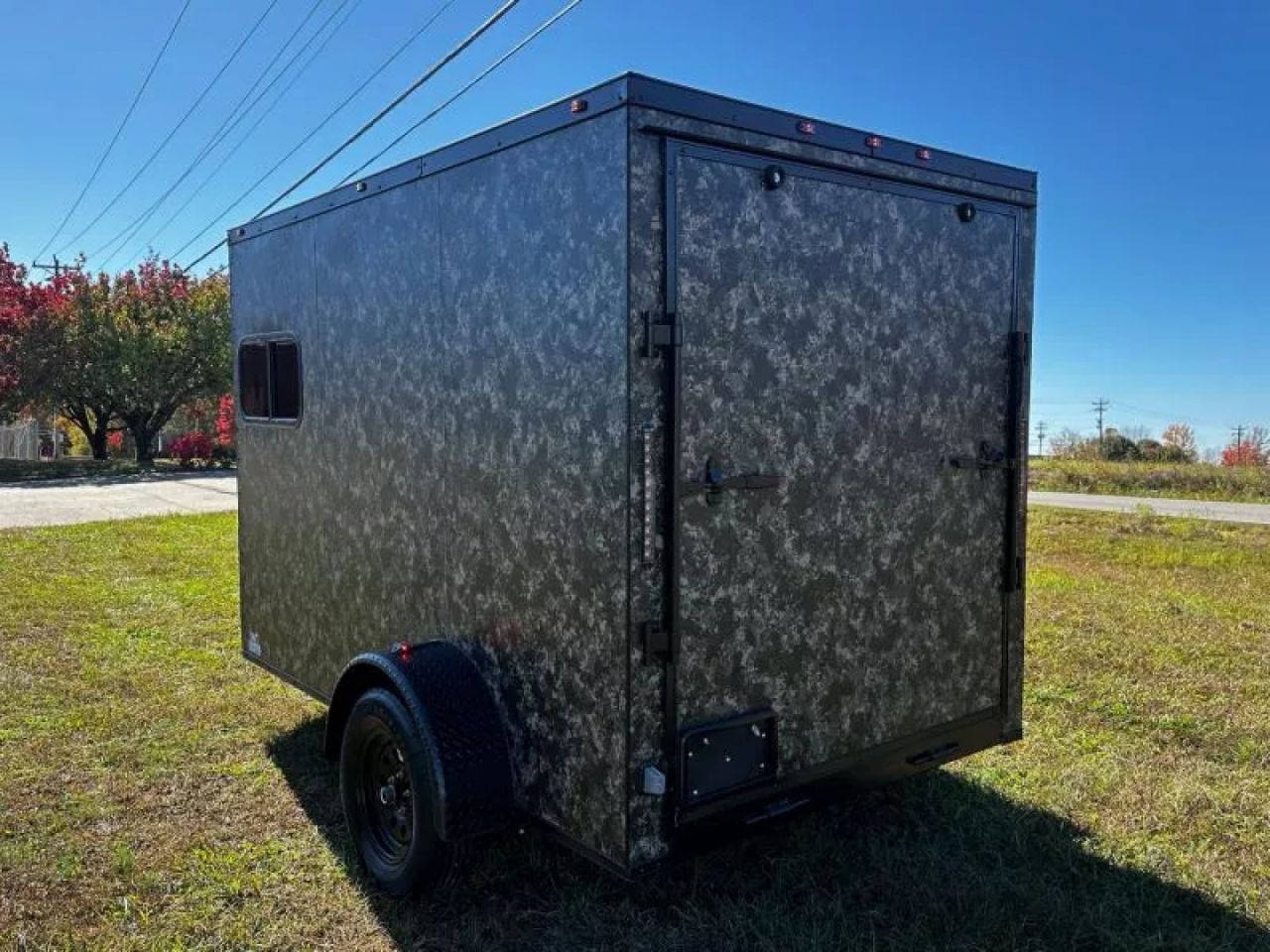 New 2027 6X10 -Enclosed Trailer -3500LB Single Axle -Camo- Blackout