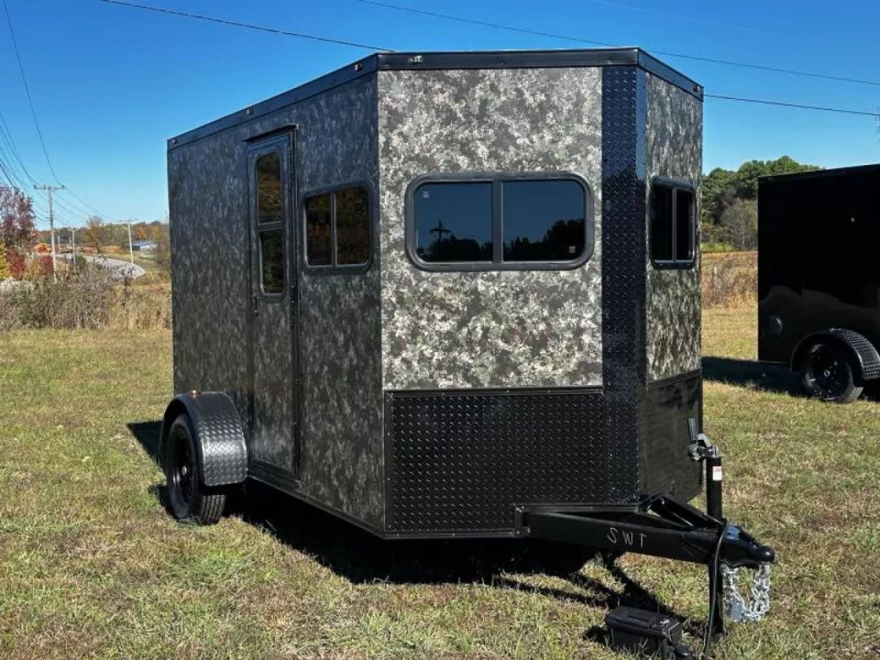 New 2027 6X10 -Enclosed Trailer -3500LB Single Axle -Camo- Blackout