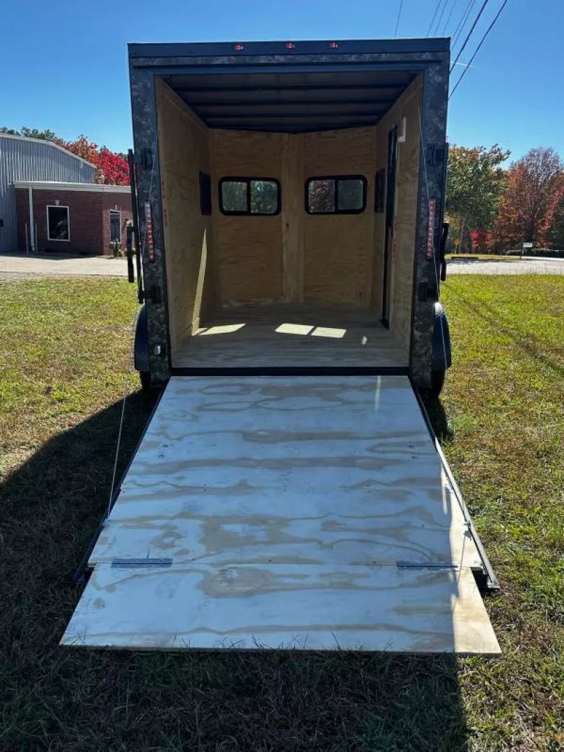 New 2027 6X10 -Enclosed Trailer -3500LB Single Axle -Camo- Blackout