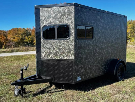 New 2027 6X10 -Enclosed Trailer -3500LB Single Axle -Camo- Blackout