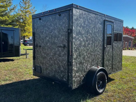 New 2027 6X10 -Enclosed Trailer -3500LB Single Axle -Camo- Blackout