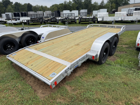 New 2026 Mission MOCH8X18W 10K 18 Foot Wood Deck Car Hauler 10000 LB GVW
