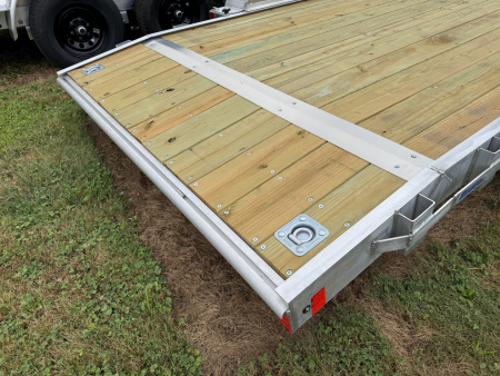 New 2026 Mission MOCH8X18W 10K 18 Foot Wood Deck Car Hauler 10000 LB GVW
