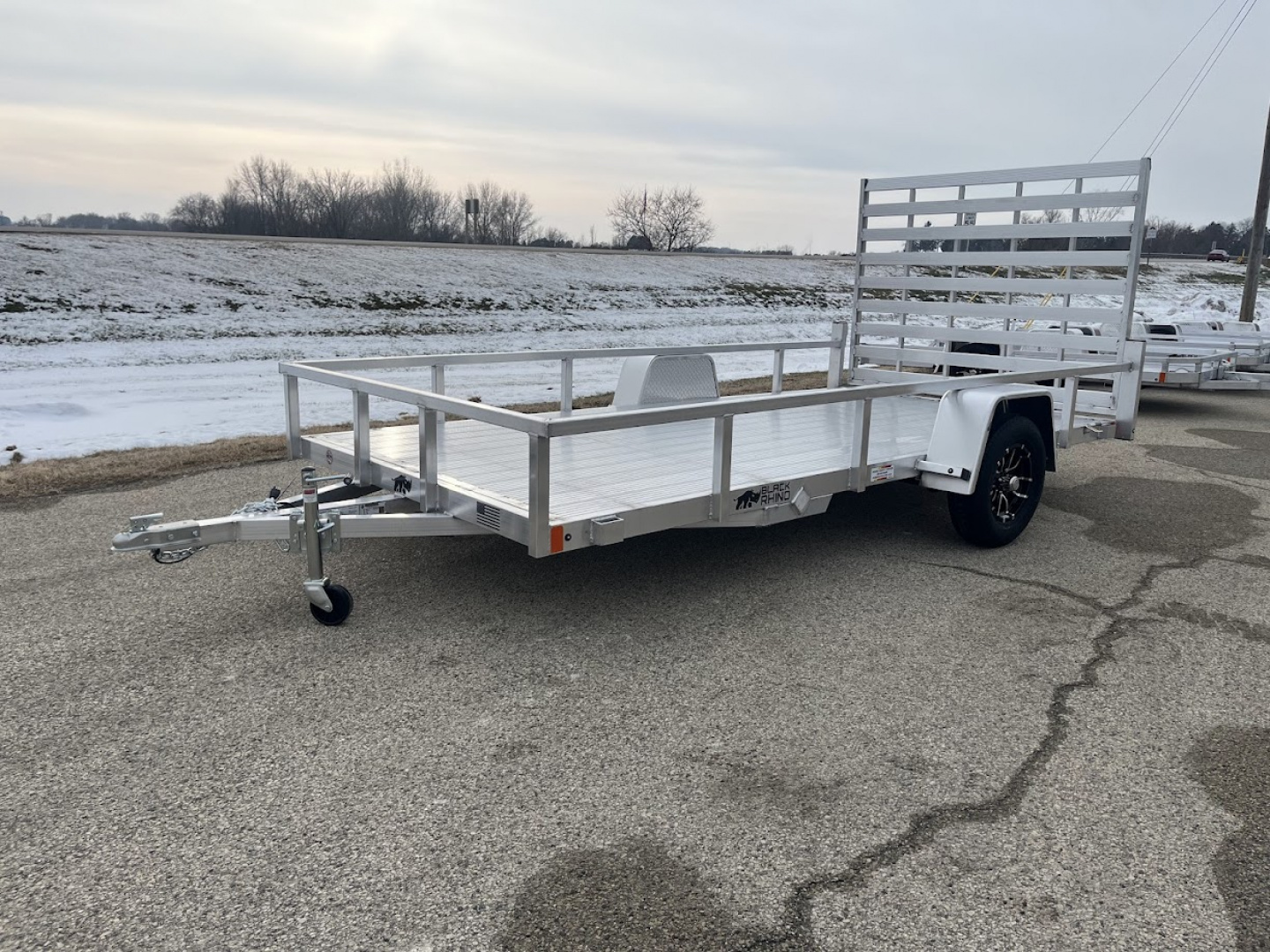 New 2026 Black Rhino Aluminum 81"X14' LSS714A (ATV / UTV / Side by Side) Utility Trailer